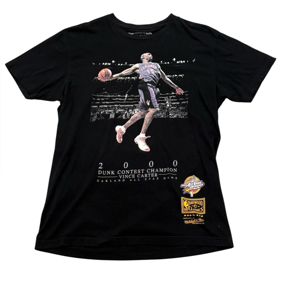 Mitchell & Ness Black Crewneck Tee